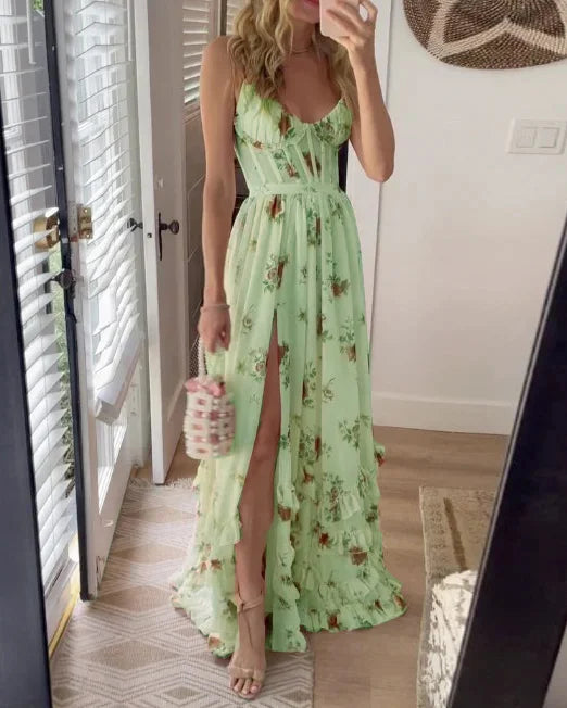 Carlota | Vestido romántico con estampado floral