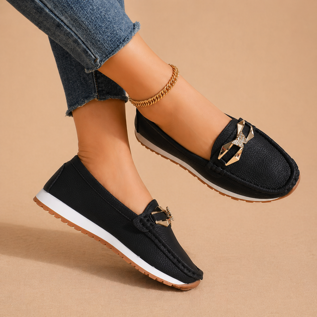 Lily |  Mocasines con hebilla cómodos