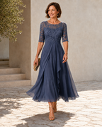 Victoria | Vestido Midi Elegante de Encaje
