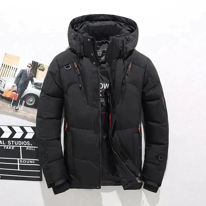 Antonín | Pánská Péřová Bunda s Kapucí