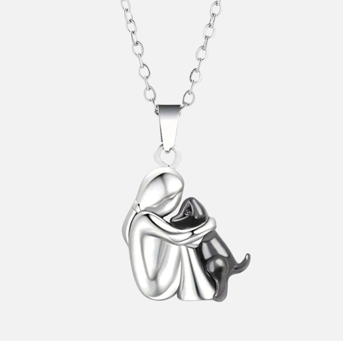 Colgante Amistad Eterna™ | Símbolo del Amor entre Mujer y Perro