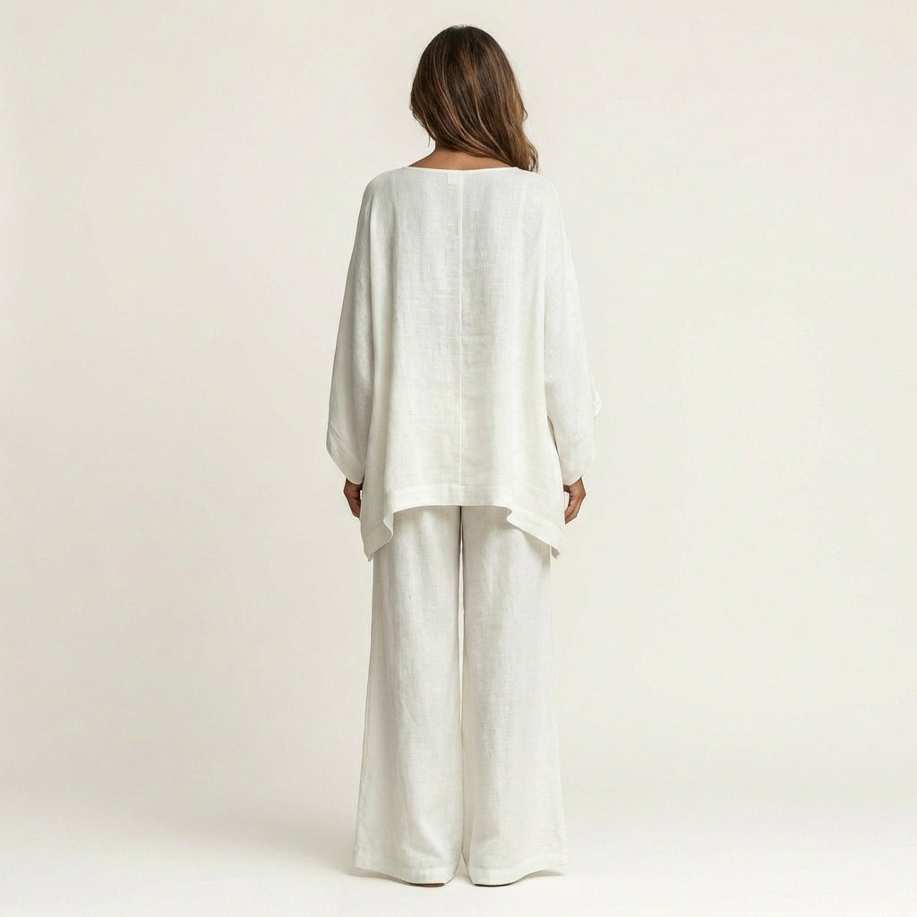 Regina | Boho komplet ze směsi lnu