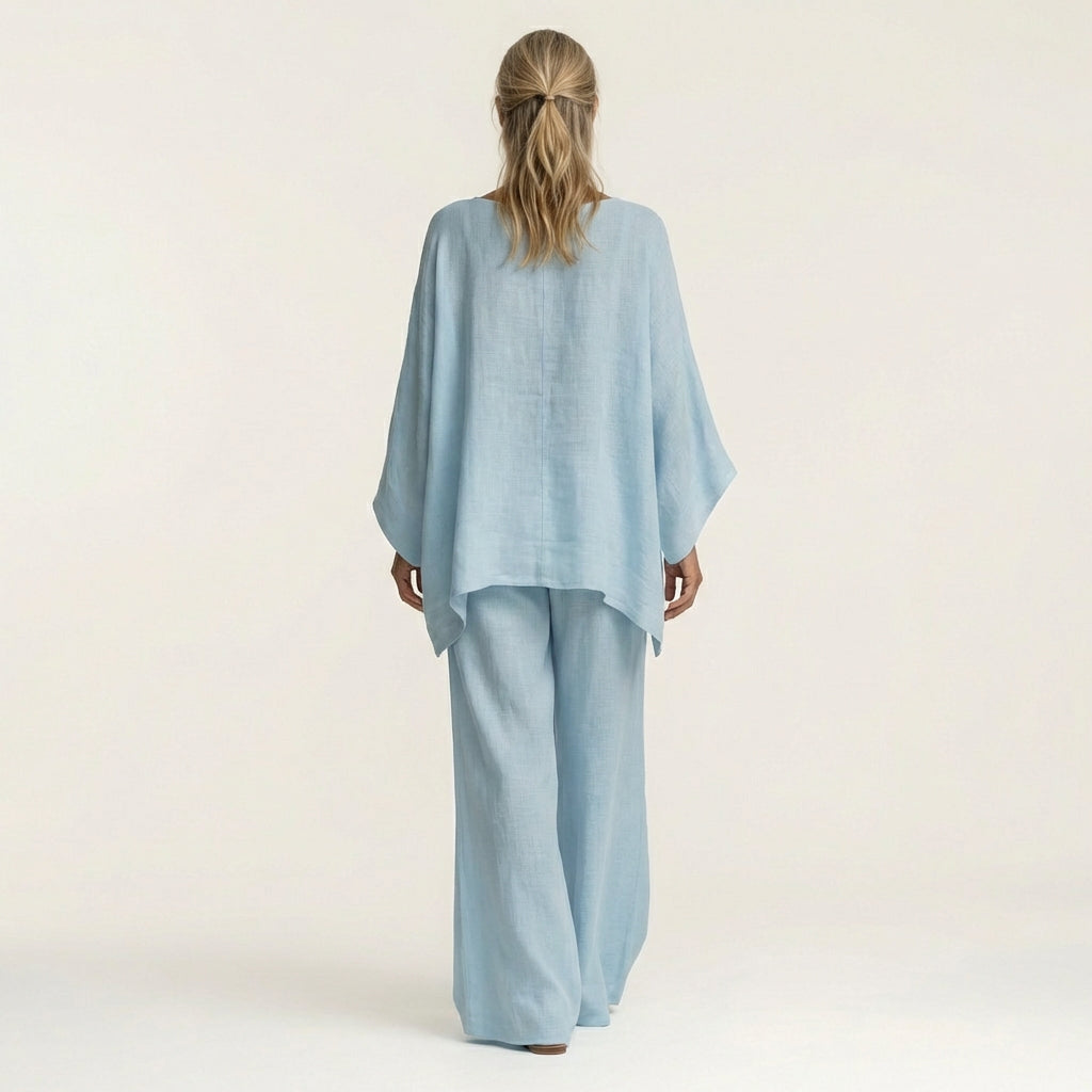 Regina | Boho komplet ze směsi lnu