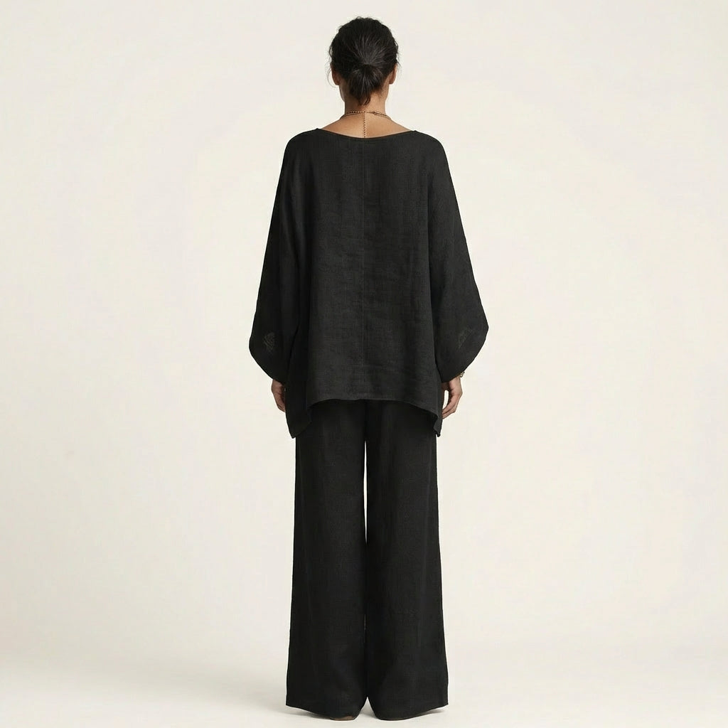 Regina | Boho komplet ze směsi lnu
