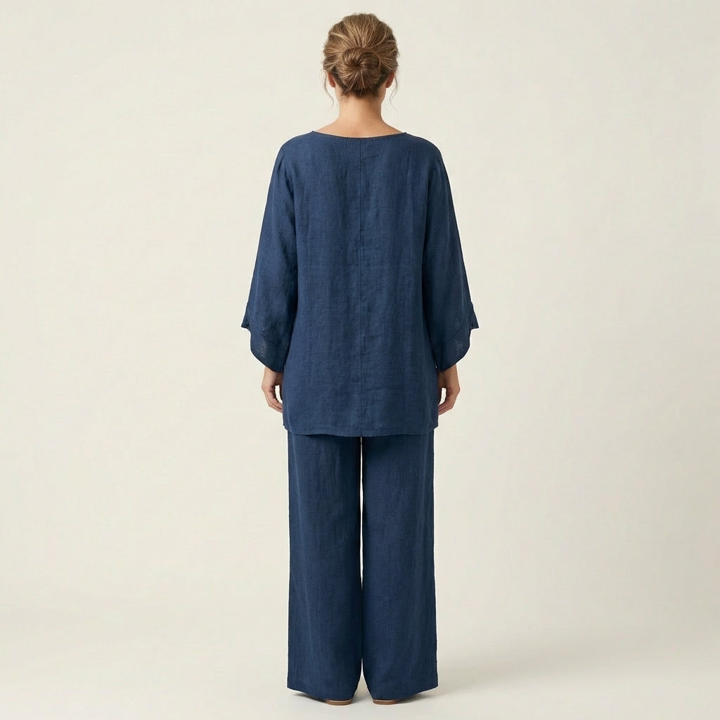 Regina | Boho komplet ze směsi lnu