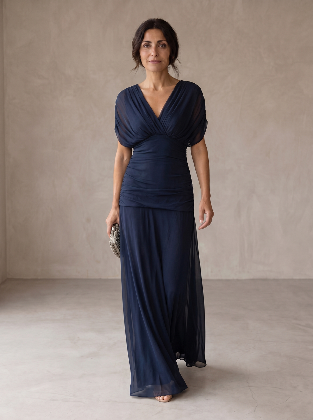 Luna | Vestido azul elegante