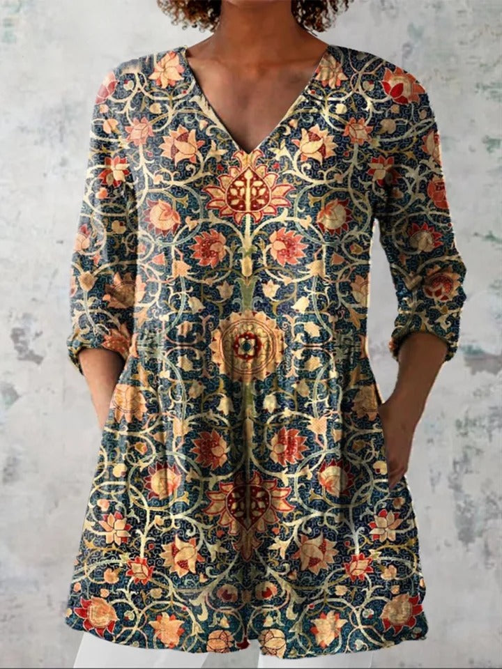 Patricia | Blusa larga con un estampado llamativo