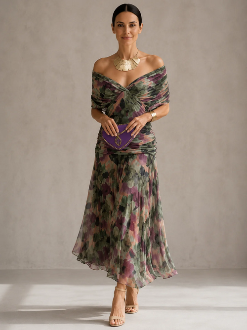 Anna | Elegantní šaty s květinovým vzorem