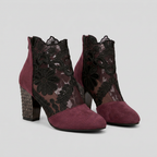 Tacones Blancos Encaje Floral