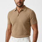 Polo isa Cuello Waffle Hombre