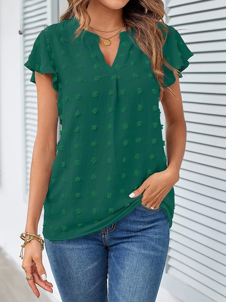 Kamila | Halenka s Plastickými Puntíky a Volánky
