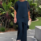 Rosana | Conjunto elegante asimétrico de dos piezas