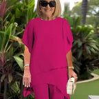 Rosana | Conjunto elegante asimétrico de dos piezas