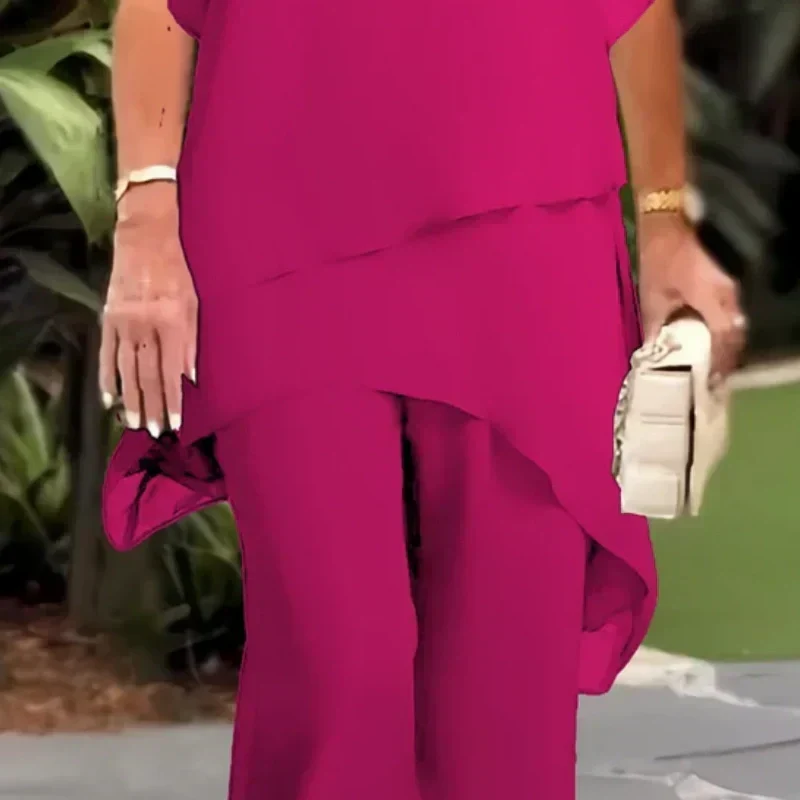 Rosana | Conjunto elegante asimétrico de dos piezas
