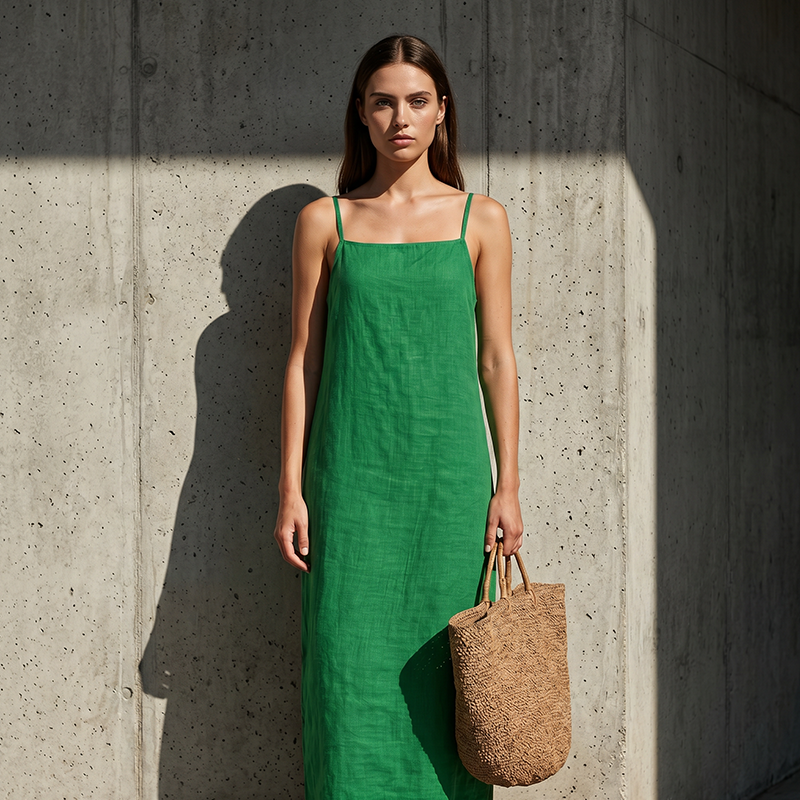 Matilda |  Vestido liso casual para mujer
