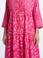 Marianne | Vestido midi con botones en la parte delantera