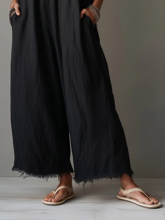 Rita | Mono minimalista de lino para mujer